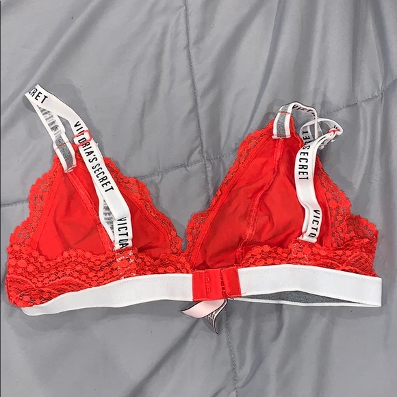 Lace Triangle Bralette - Picture 2 of 3